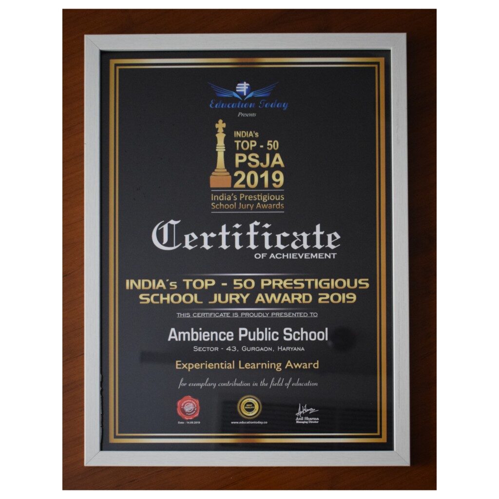 Abience Academy School Gurgaon Awards